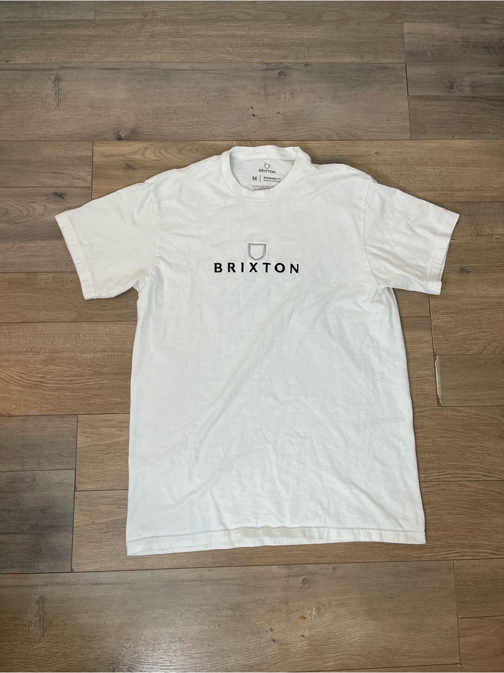 Brixton Men's White Crew T-Shirt